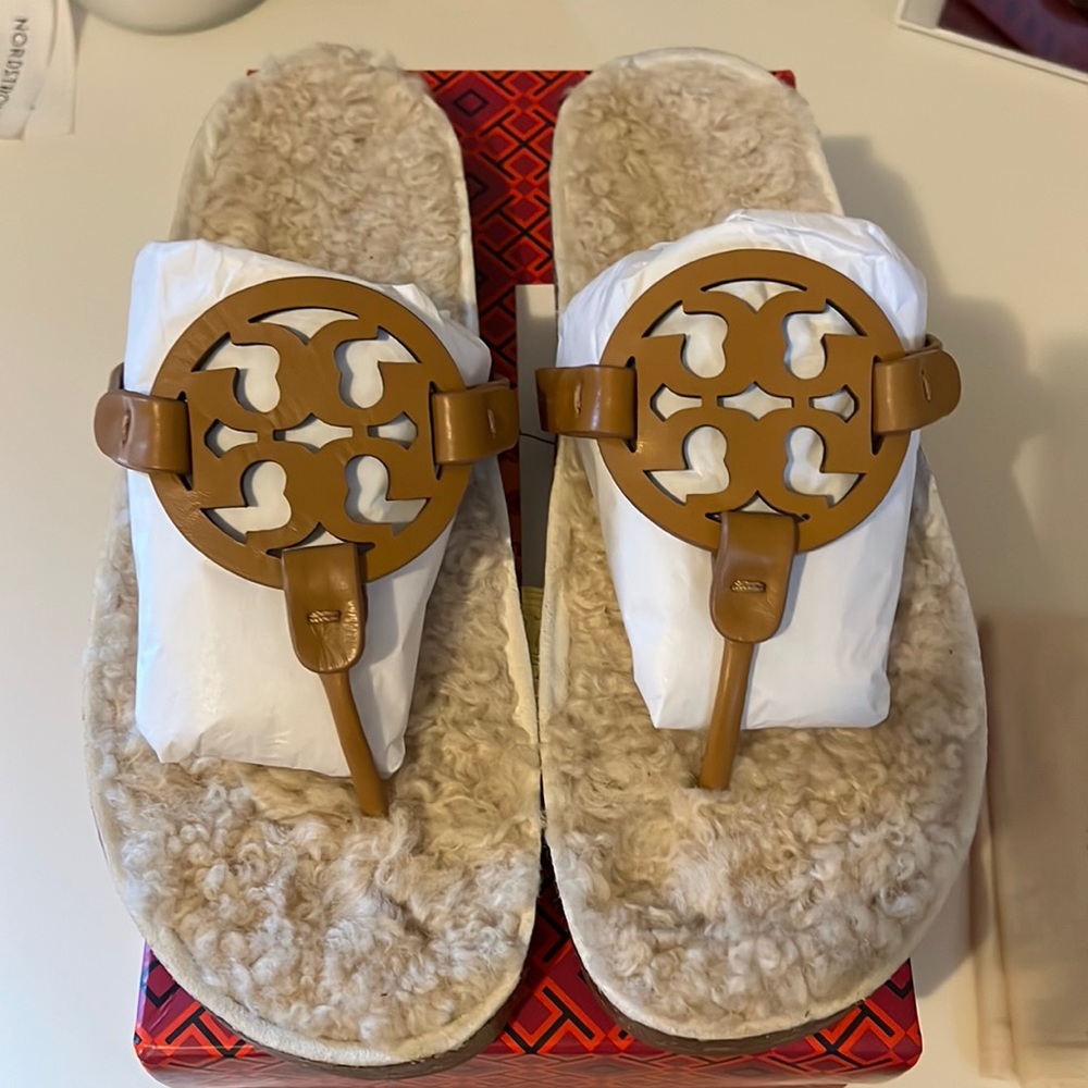 Brand New in Box: Tory Burch miller cloud shearling Napa leather size 11